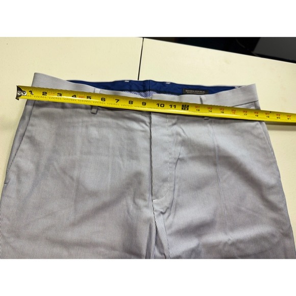 Banana republic Men's Light Blue Striped Dress Pants Business Casual Trousers - Picture 14 of 16